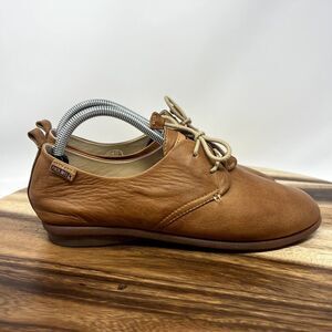 Pikolinos Calabria Brown Leather Lace Up Oxford Shoes Women's EU 41 US 10-10.5